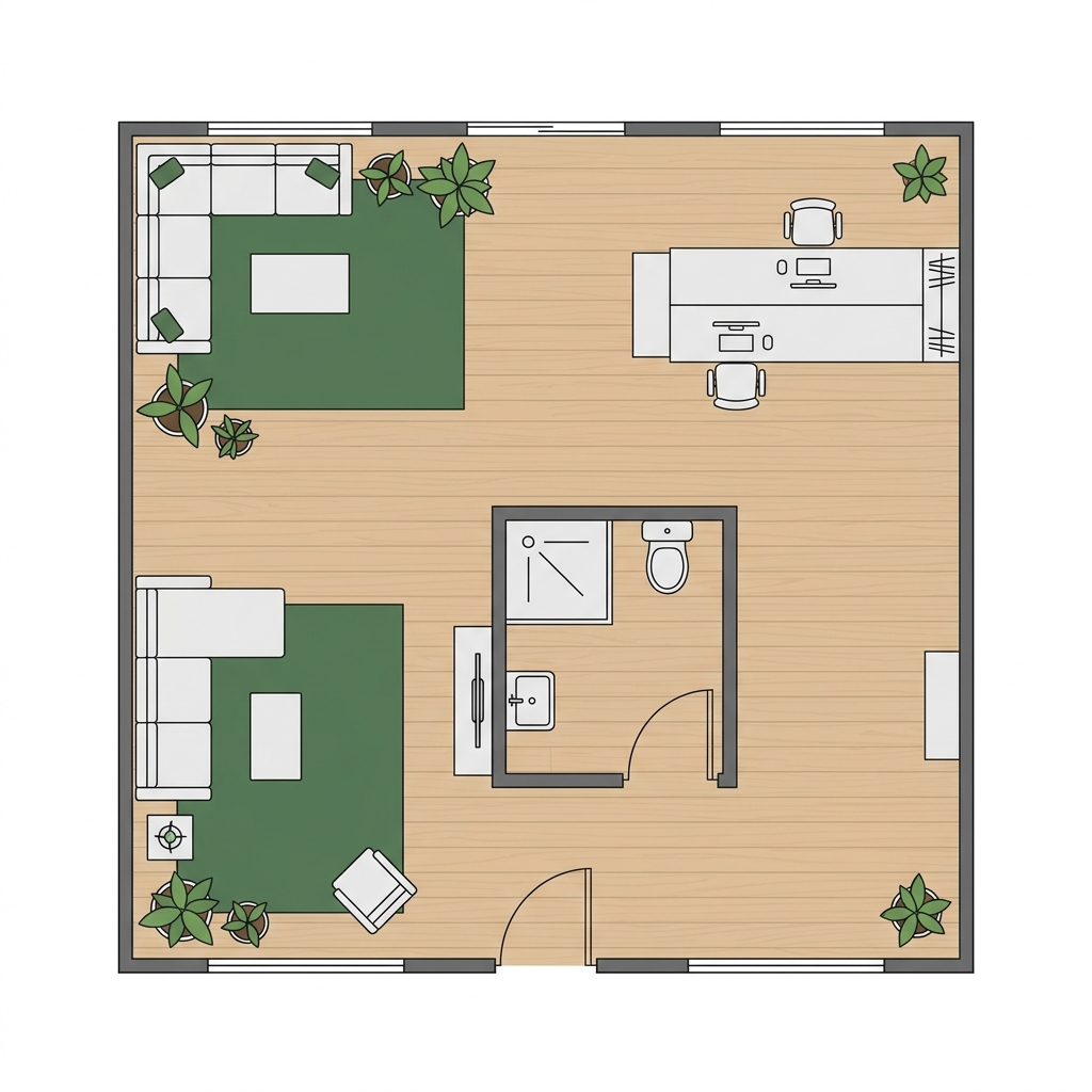 Hub floor plan
