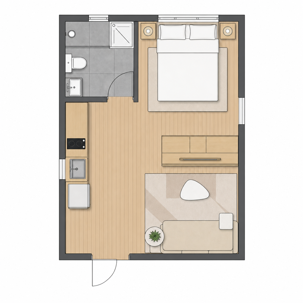 Studio floor plan